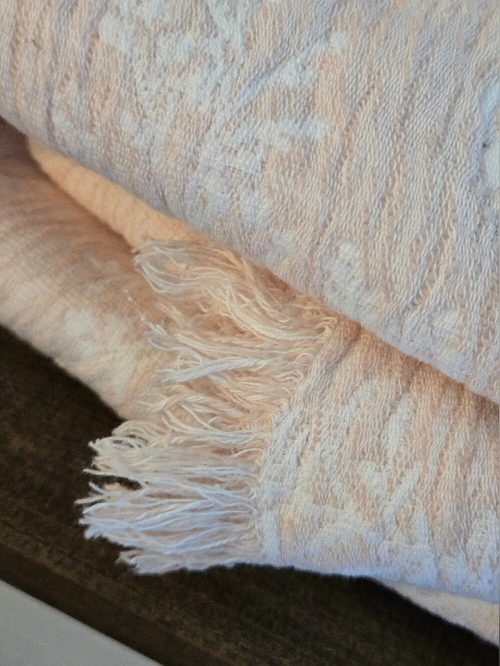 INUP Home 100% Washed Cotton King Coverlet Pink Made In Portugal